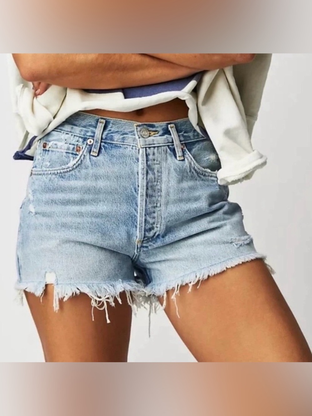 AGOLDE Parker Vintage Cut Off Short in Swapmeet sz 26